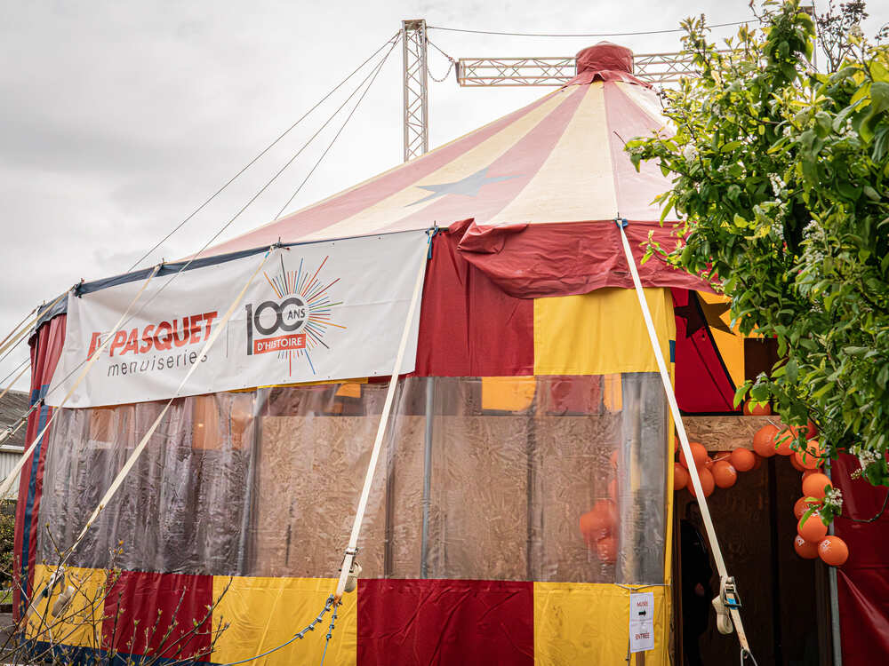 Chapiteau centenaire agence Rennes